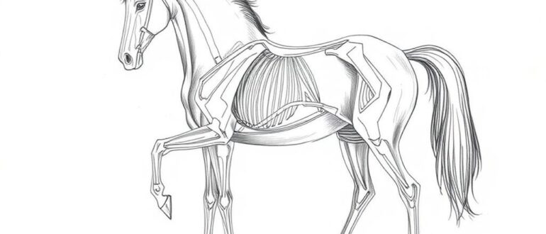 Рисунок лошади анатомия и грация