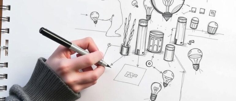 Скетчинг быстрый рисунок для идей