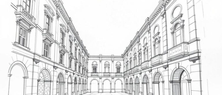 Архитектурный скетчинг перспектива и детали