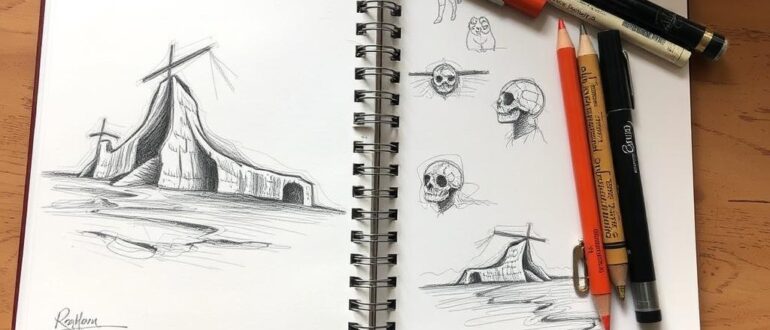 Чем рисовать наброски в скетчбуке
