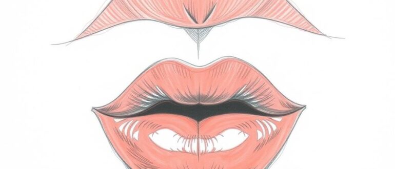 Рисование губ мимика и форма